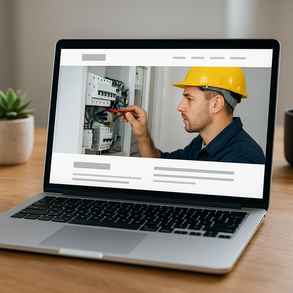 Strona internetowa na WordPress dla firmy elektroinstalacyjnej