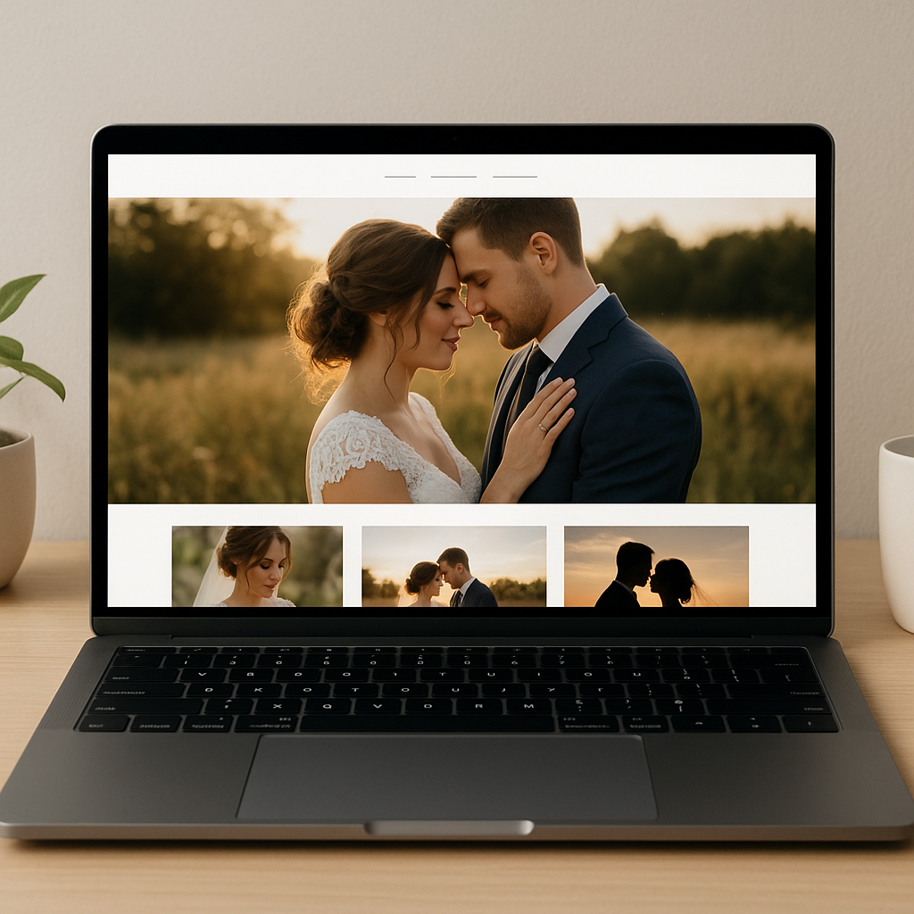 Strona internetowa na WordPress dla fotografa ślubnego
