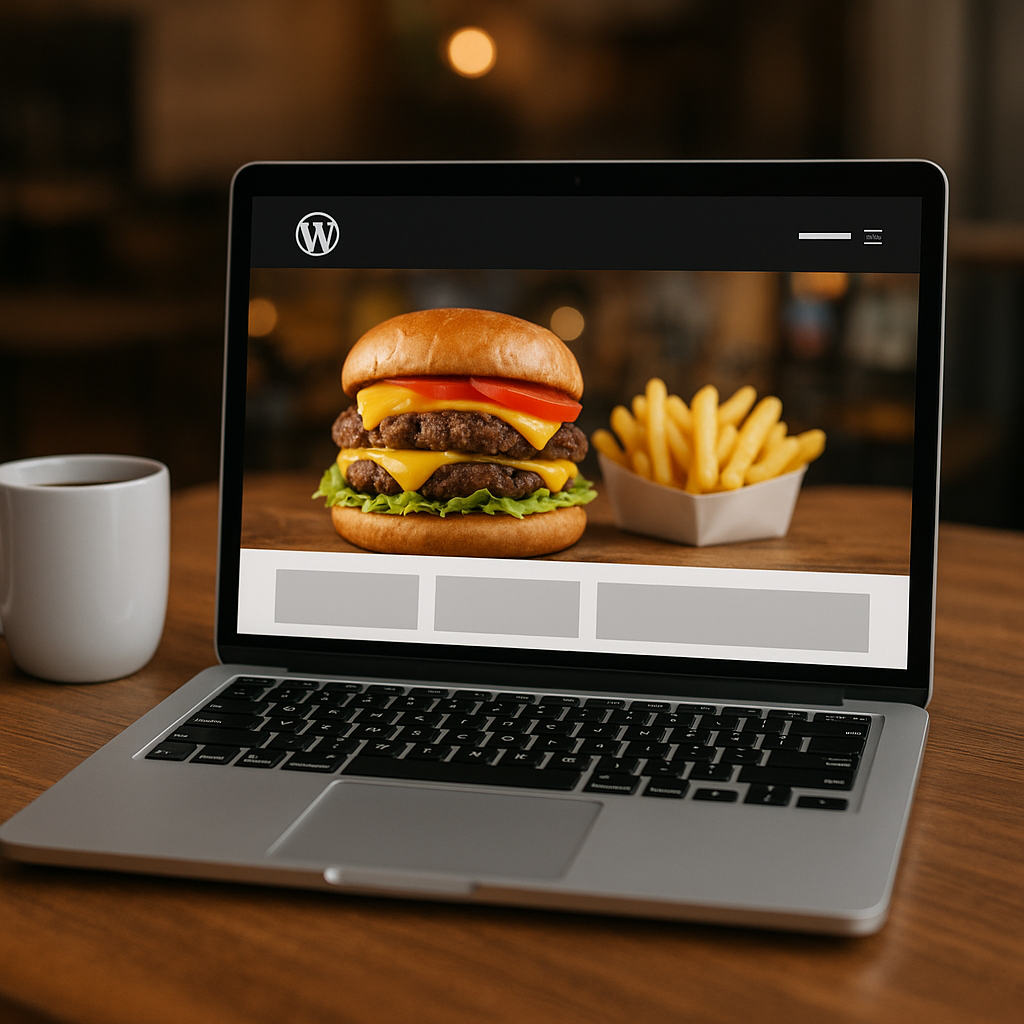 Strona internetowa na WordPress dla restauracji fast food