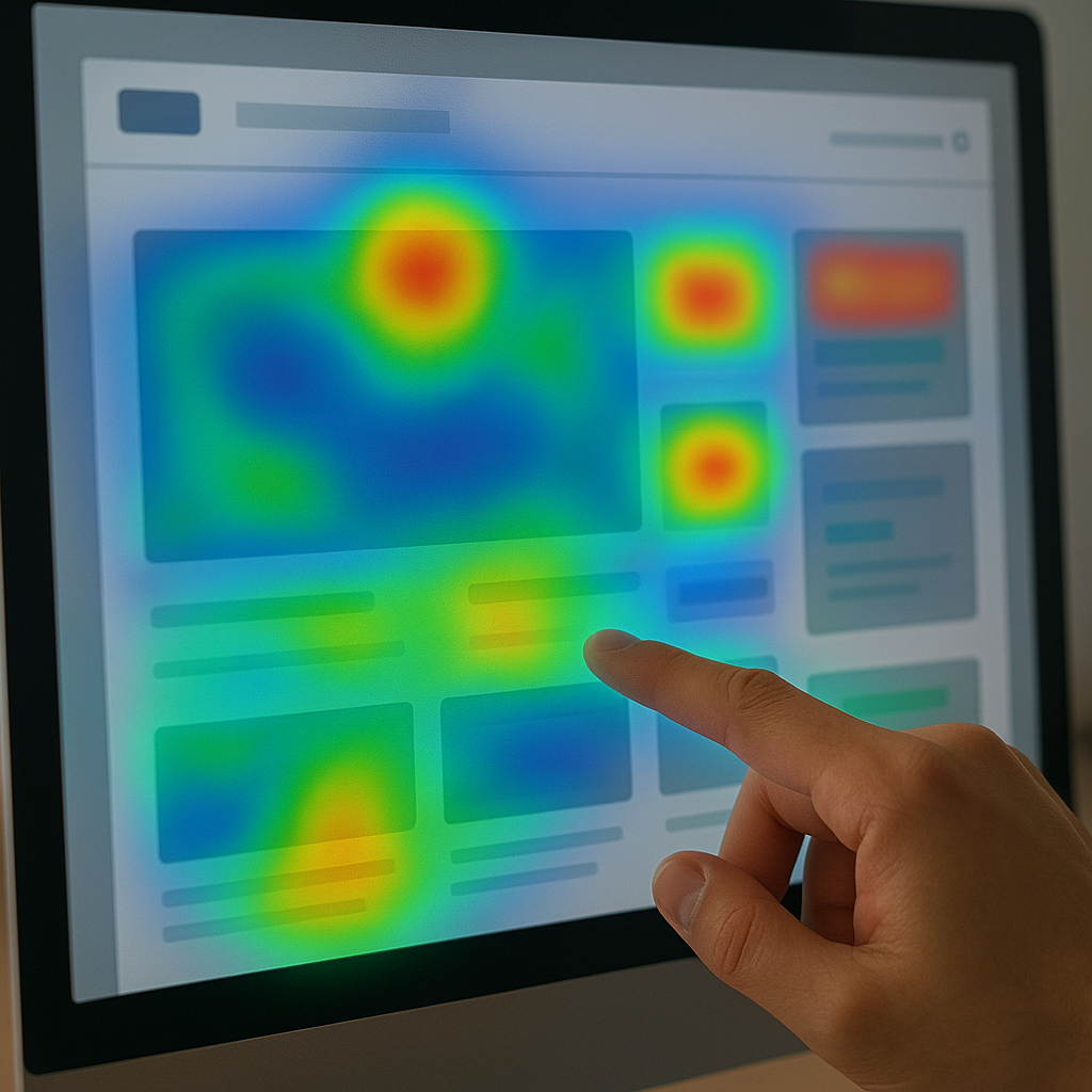 Analiza zachowań użytkowników z wykorzystaniem heatmap