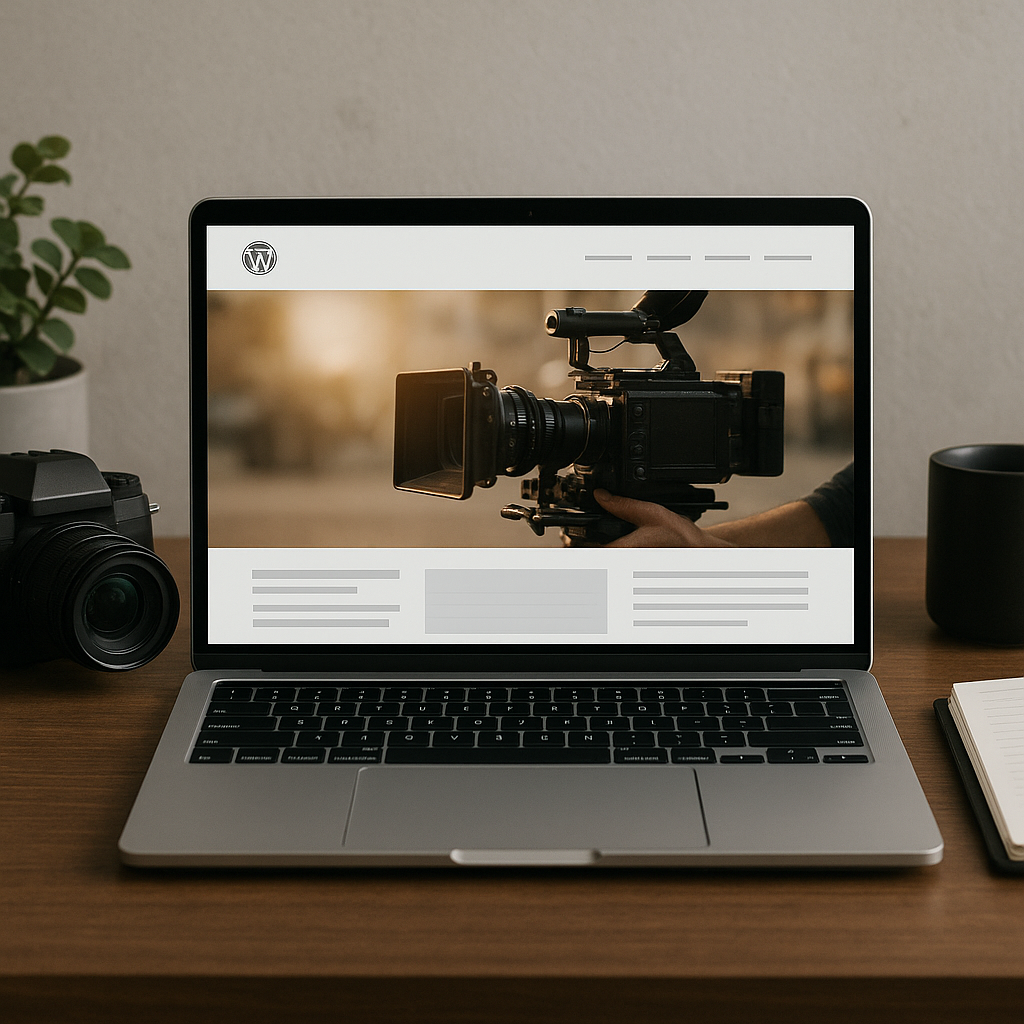 Strona internetowa na WordPress dla filmowca