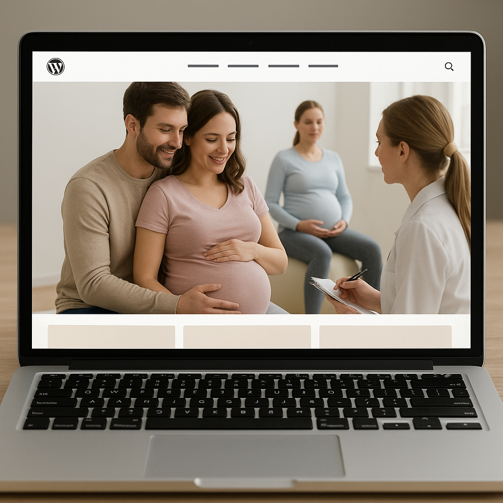 Strona internetowa na WordPress dla szkoły rodzenia