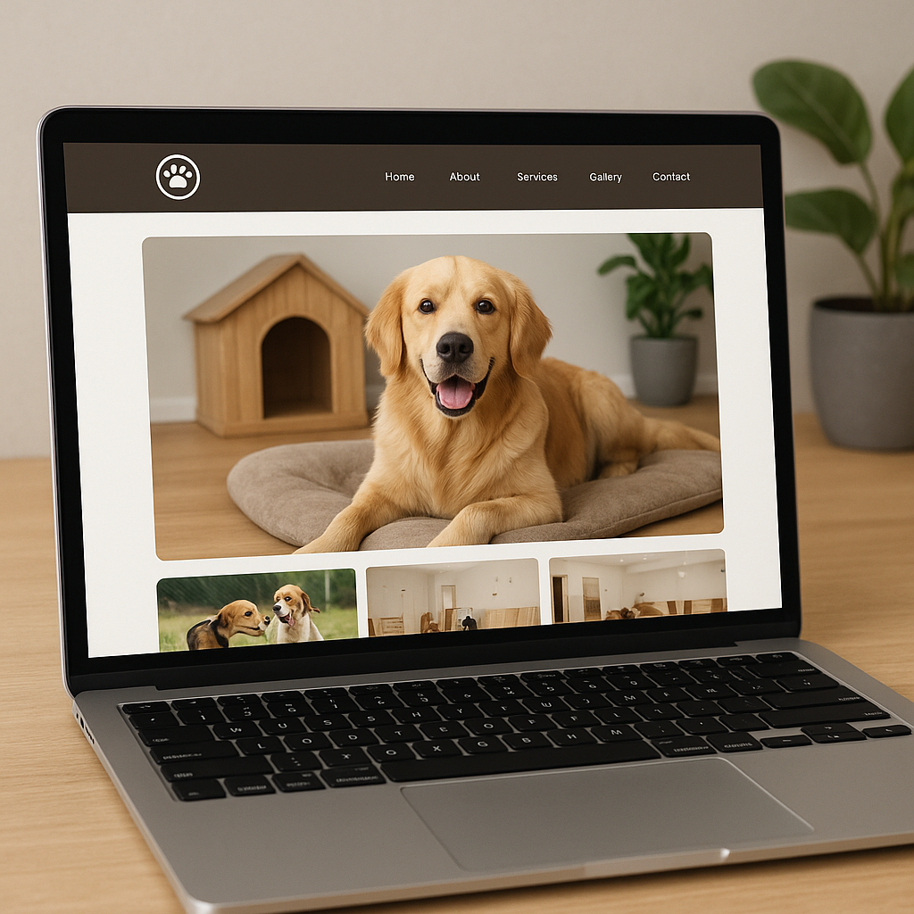 Strona internetowa na WordPress dla hotelu dla psów