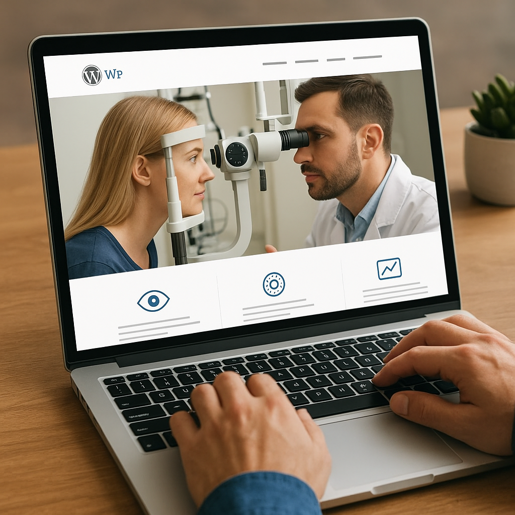 Strona internetowa na WordPress dla okulisty